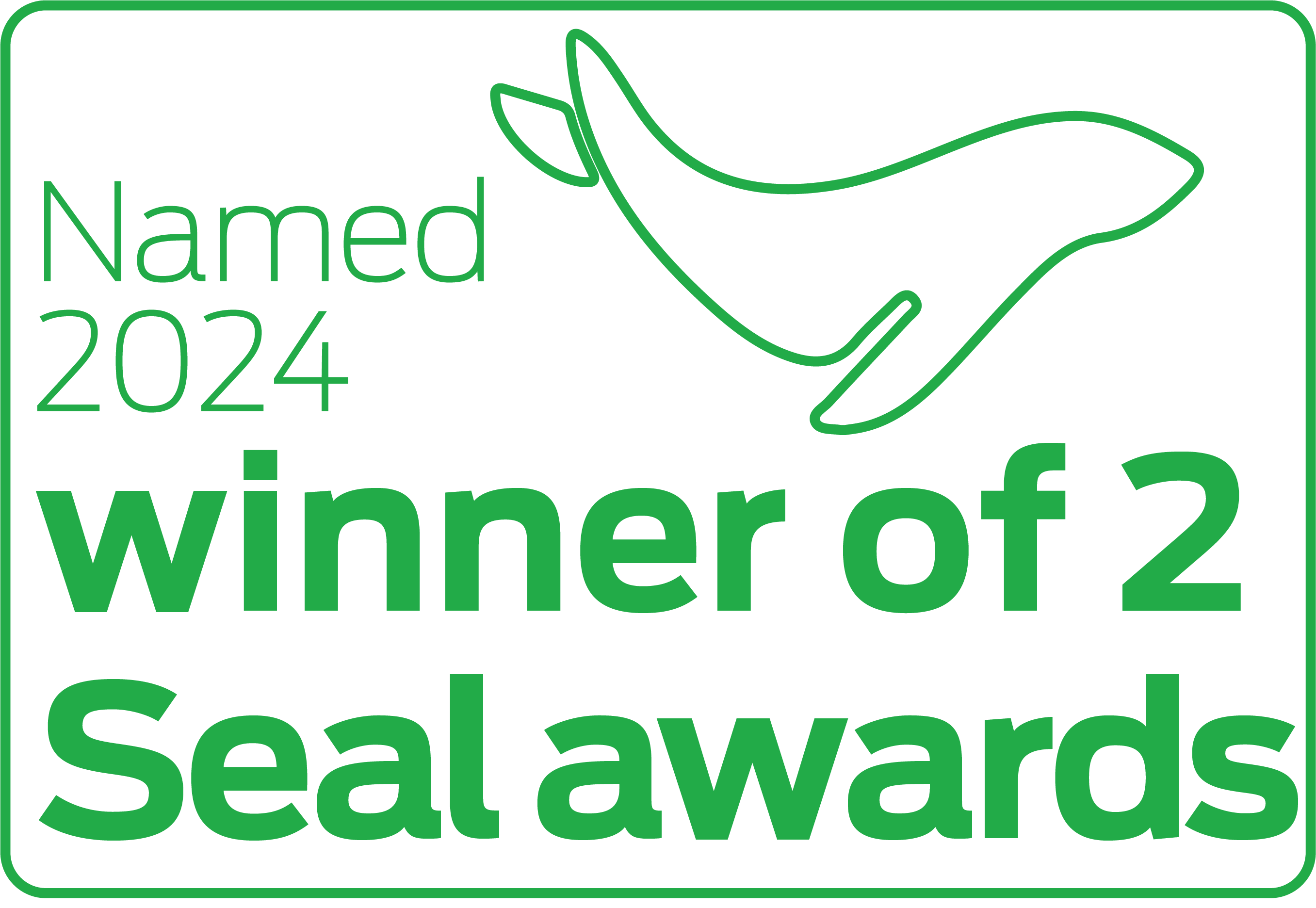Named 2024 winner of 2 Seal awards